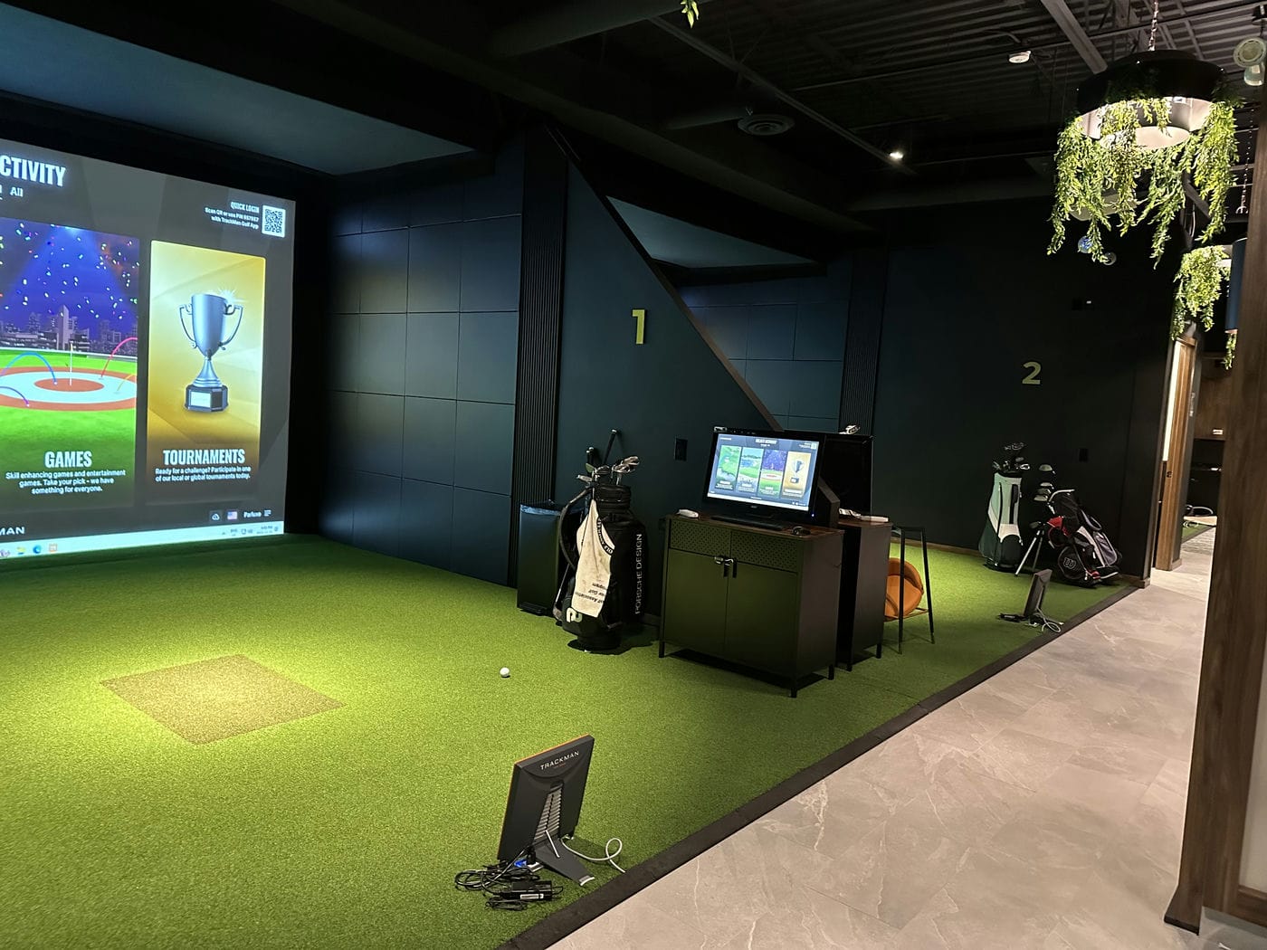 open bay golf simulator