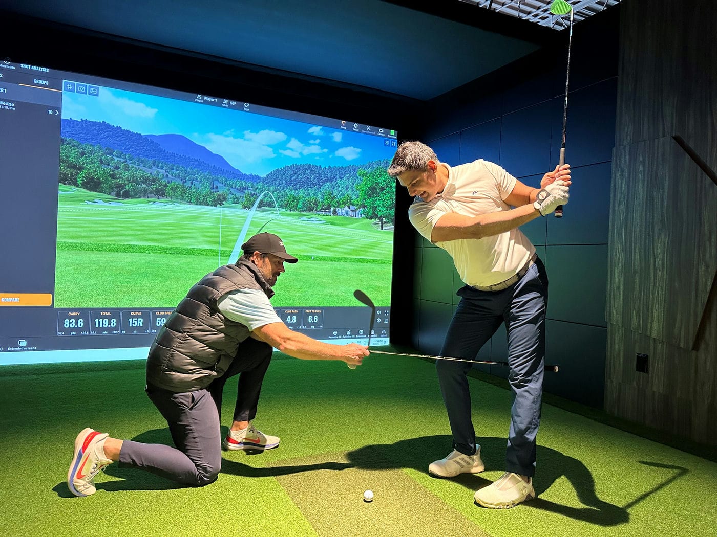 parluxe golf simulator lessons