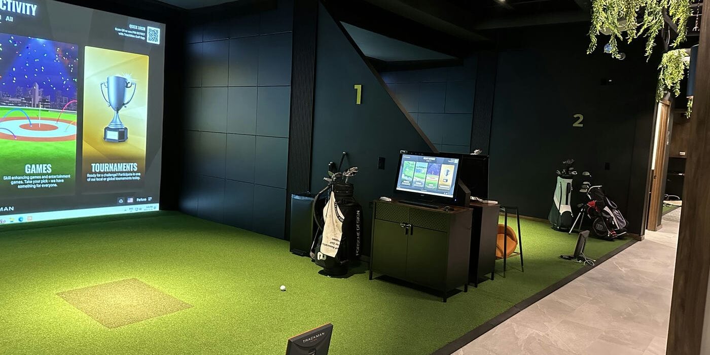 open bay golf simulator